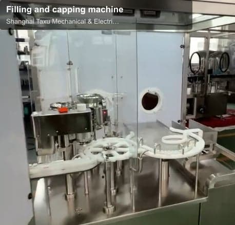 Filling and capping machine