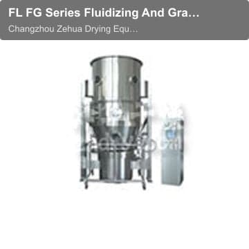 FL FG Series Fluidizing And Granulating Dryer