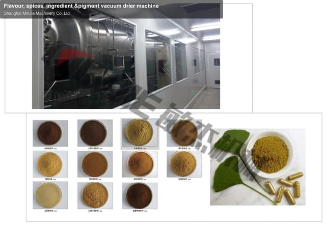 Flavour, spices, ingredient &pigment vacuum drier machine