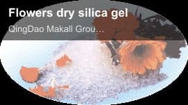Flowers dry silica gel