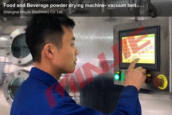 Food and Beverage powder drying machine- vacuum belt dryer