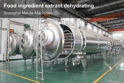 Food ingredient extract dehydrating low temperature drying equipment