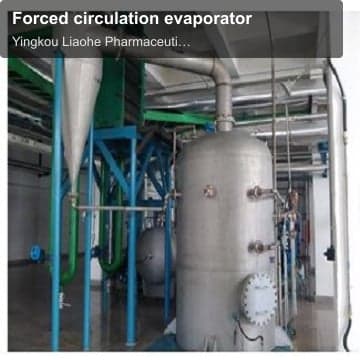 Forced circulation evaporator