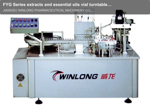 FYG Series extracts and essential oils vial turntable,Filling &Capping Monblock
