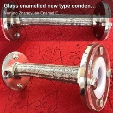 Glass enamelled new type condenser