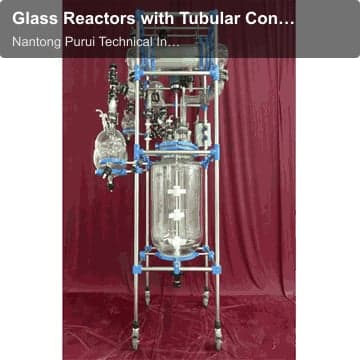 Glass Reactors with Tubular Condenser