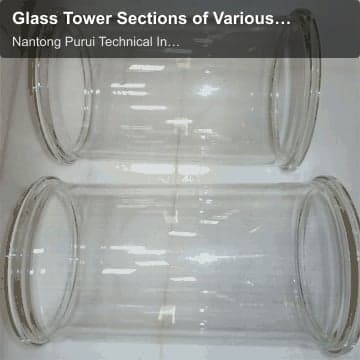 Glass Tower Sections of Various Specifications
