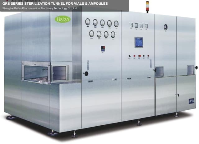 GRS SERIES STERILIZATION TUNNEL FOR VIALS & AMPOULES