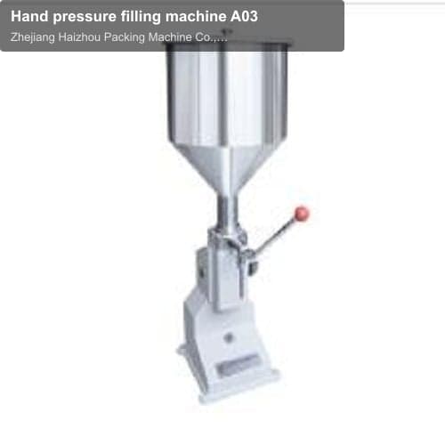 Hand pressure filling machine A03