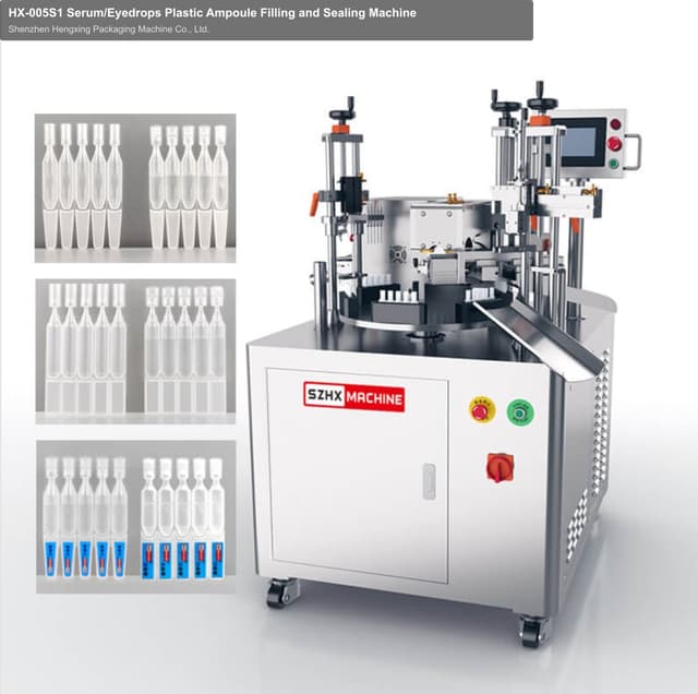 HX-005S1 Serum/Eyedrops Plastic Ampoule Filling and Sealing Machine