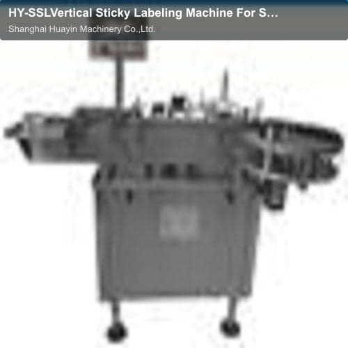 HY-SSLVertical Sticky Labeling Machine For Small Round Bottle