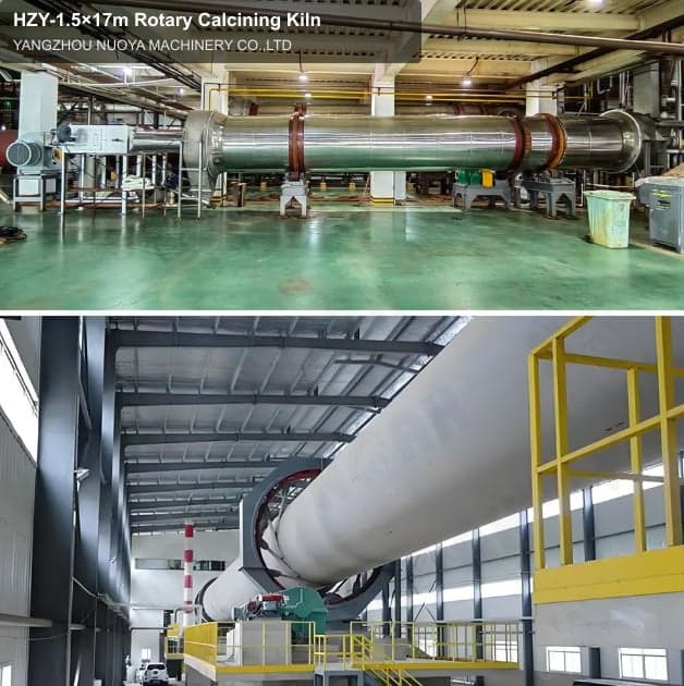 HZY-1.5×17m Rotary Calcining Kiln
