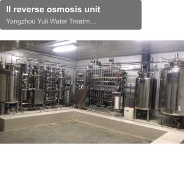 II reverse osmosis unit