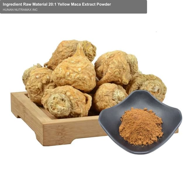 Ingredient Raw Material 20:1 Yellow Maca Extract Powder