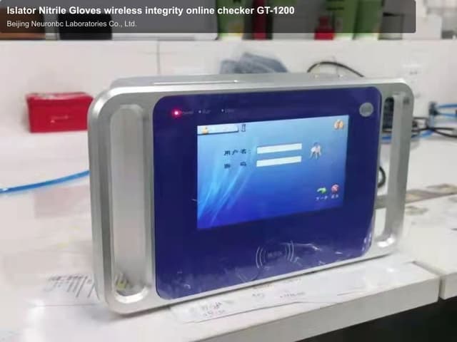 Islator Nitrile Gloves wireless integrity online checker GT-1200