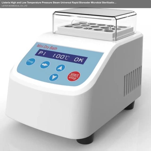 Listeria High and Low Temperature Pressure Steam Universal Rapid Bioreader Microbial Sterilization Monitor