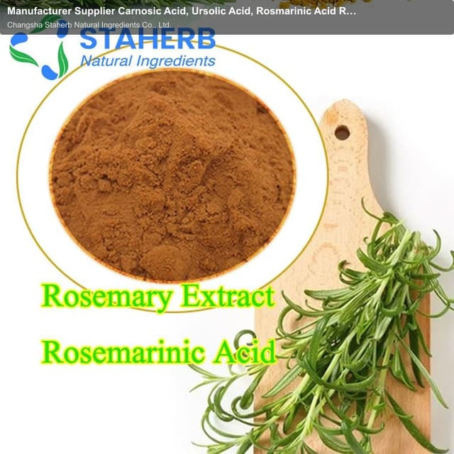 Manufacturer Supplier Carnosic Acid, Ursolic Acid, Rosmarinic Acid Rosemary Extract