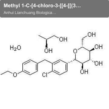 Methyl 1-C-[4-chloro-3-[[4-[[(3S)-tetrahydro-3-furanyl]oxy]phenyl]methyl]phenyl]-alpha-D-glucopyrano