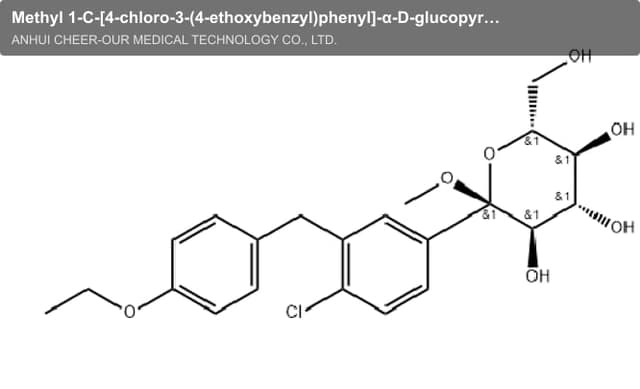 Methyl 1-C-[4-chloro-3-(4-ethoxybenzyl)phenyl]-α-D-glucopyranoside