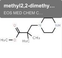 methyl2,2-dimethyl-3-(piperazin-1-yl)propanoate