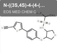 N-((3S,4S)-4-(4-(5-cyanothiophen-2-yl)phenoxy)tetrahydrofuran-3-yl)propane-2-sulfonamide