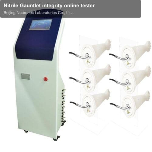 Nitrile Gauntlet integrity online tester