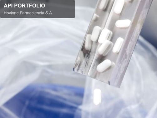 Hovione Farmaciencia S.A offer service "API PORTFOLIO"