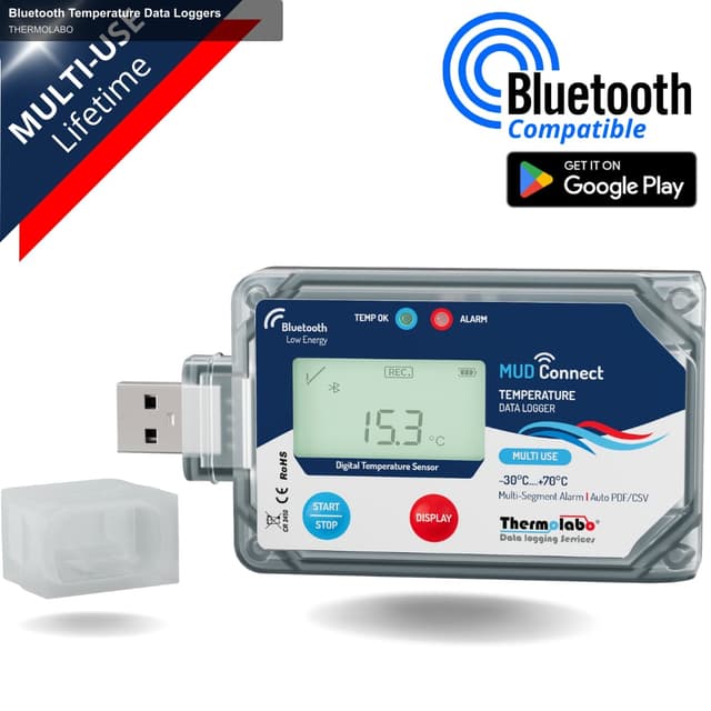 THERMOLABO offer service "Bluetooth Temperature Data Loggers"