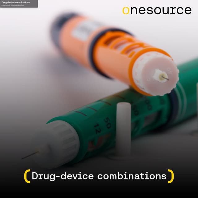 OneSource Specialty Pharma offer service "Drug-device combinations"