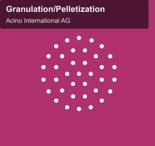 Acino International AG offer service "Granulation/Pelletization"