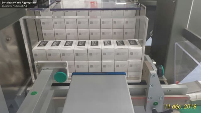 Skyepharma Production S.A.S offer service "Serialization and Aggregation"