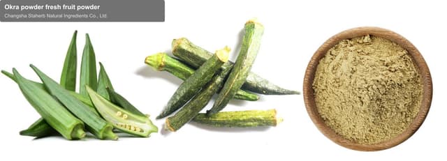 Okra powder fresh fruit powder