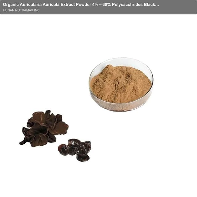 Organic Auricularia Auricula Extract Powder 4%～60% Polysacchrides Black Fungus Extract
