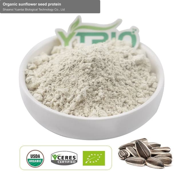 Organic sunflower seed protein