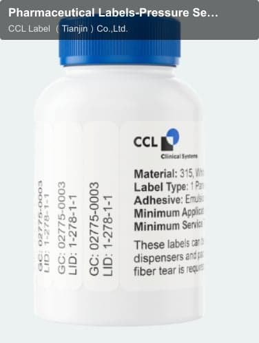 Pharmaceutical Labels-Pressure Sensitive Labels-Multiple-Panel Labels