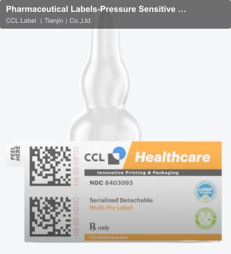 Pharmaceutical Labels-Pressure Sensitive Labels-Variable Data Printing