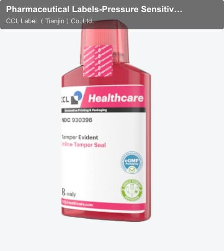 Pharmaceutical Labels-Pressure Sensitive Labels-Tamper Evident Bottle Seals