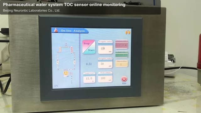 Pharmaceutical water system TOC sensor online monitoring