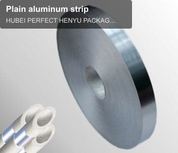 Plain aluminum strip