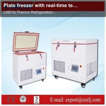 Plate freezer with real-time temperature record temperature range from -40 up to -70 degree