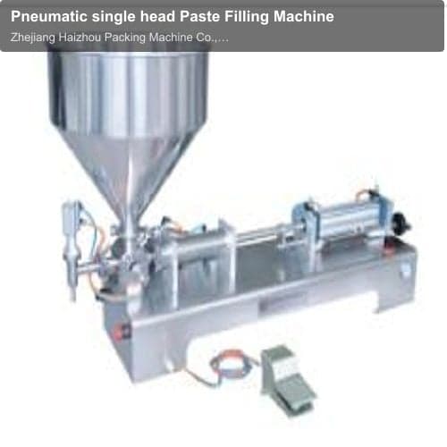 Pneumatic single head Paste Filling Machine