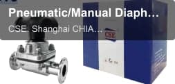 Pneumatic/Manual Diaphragm Valve2WAY/Tank Bottom Valve