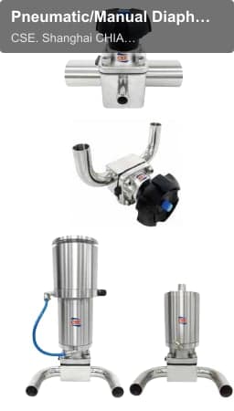 Pneumatic/Manual Diaphragm Valve3WAY/U-Bend Valve