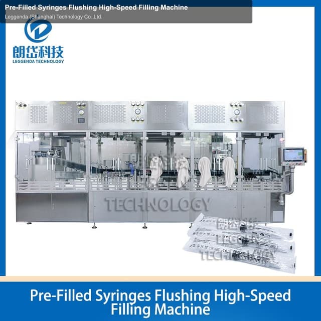 Pre-Filled Syringes Flushing High-Speed Filling Machine