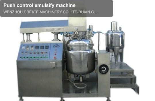 Push control emulsify machine