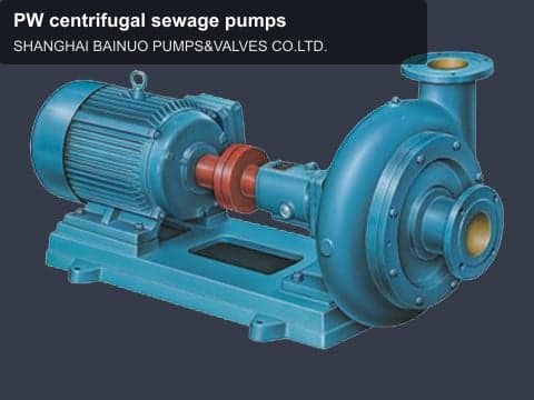 PW centrifugal sewage pumps