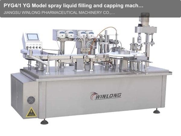 PYG4/1 YG Model spray liquid filling and capping machine