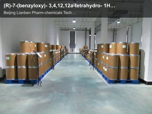 (R)-7-(benzyloxy)- 3,4,12,12a-tetrahydro- 1H-[1,4]oxazino[3,4- c]pyrido[2,1-f][1,2,4]- triazine-6,8-