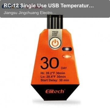 RC-12 Single Use USB Temperature Data Logger