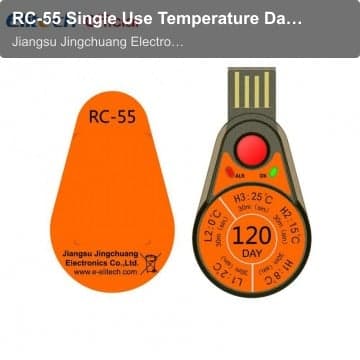 RC-55 Single Use Temperature Data Logger